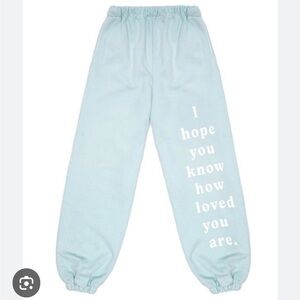 Boys Lie Light Blue sweatpants size S but fits S/M